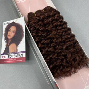12” SOL Bohemian #33 Auburn SOL Synthetic Blend Mixed Hair Extensions